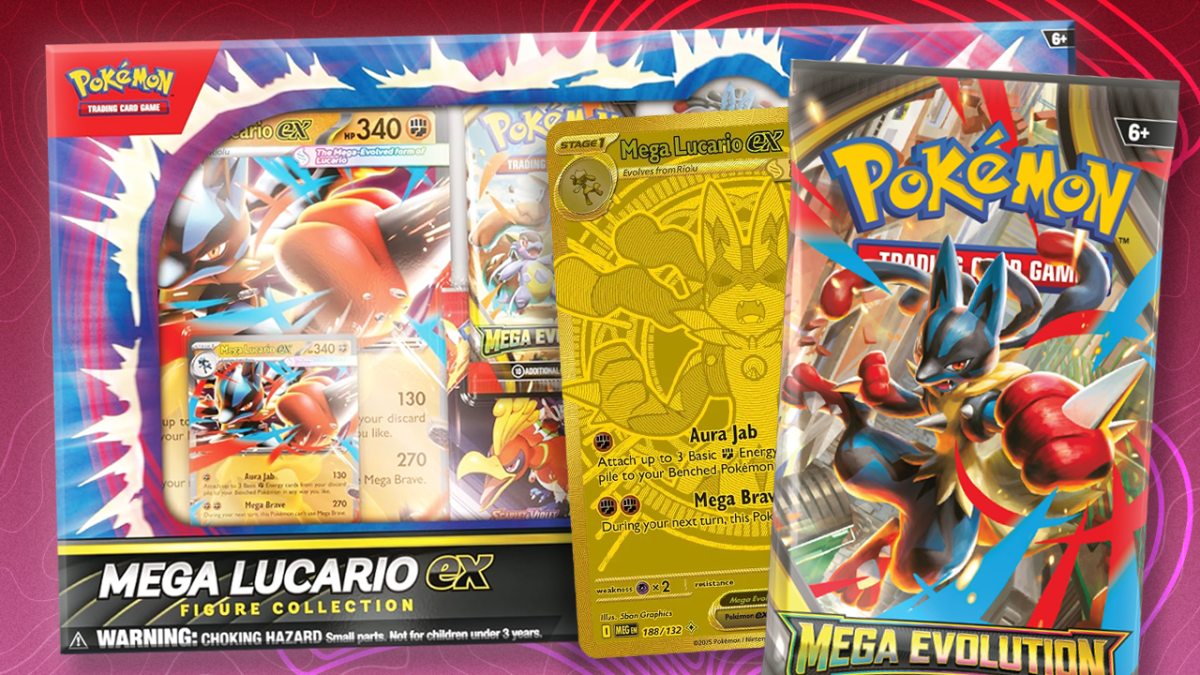 Pokemon TCG: Mega Lucario mantan Angka Koleksi Diskon pada Amazon Di depan dari Hitam Jumat Penjualan