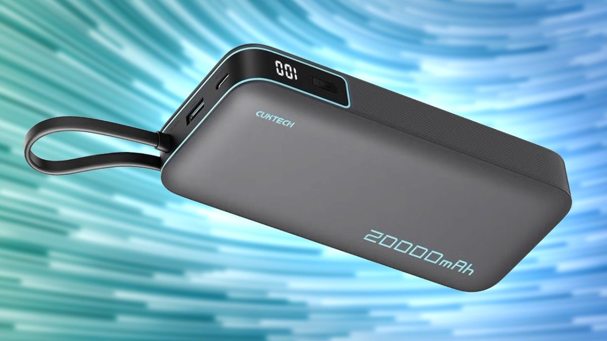 Itu CUKTECH 20.000mAh Kekuatan Bank dengan 45W USB-C Kekuatan Pengiriman Tetes ke Hanya $16